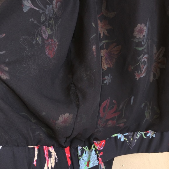 SOLD Dalia floral print bomber jacket - Picture 5 of 7